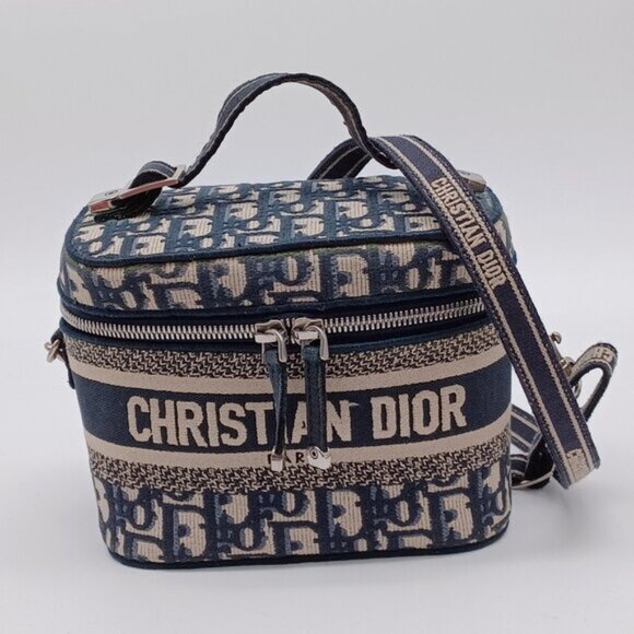 Christian Dior Oblique Small Travel Vanity Case w/Shoulder Strap -1130-092025 - Picture 2 of 16